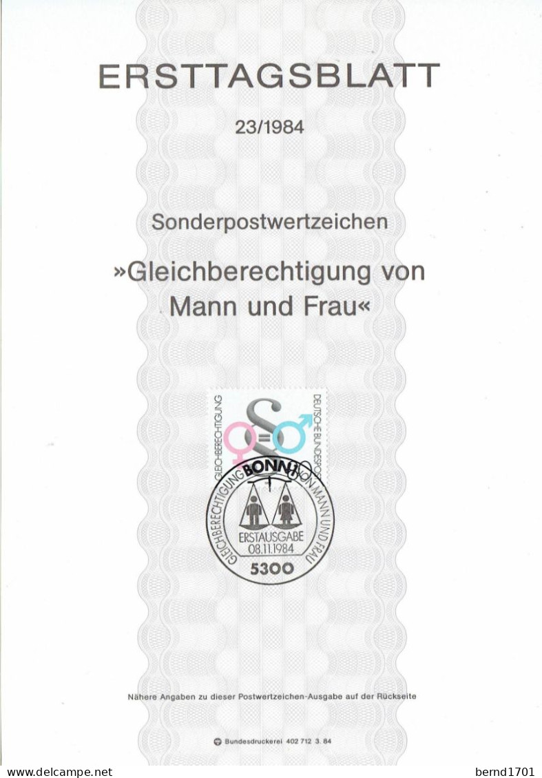 Germany - Mi-Nr 1230 # ETB 23/1984 (W320)- - 1981-1990