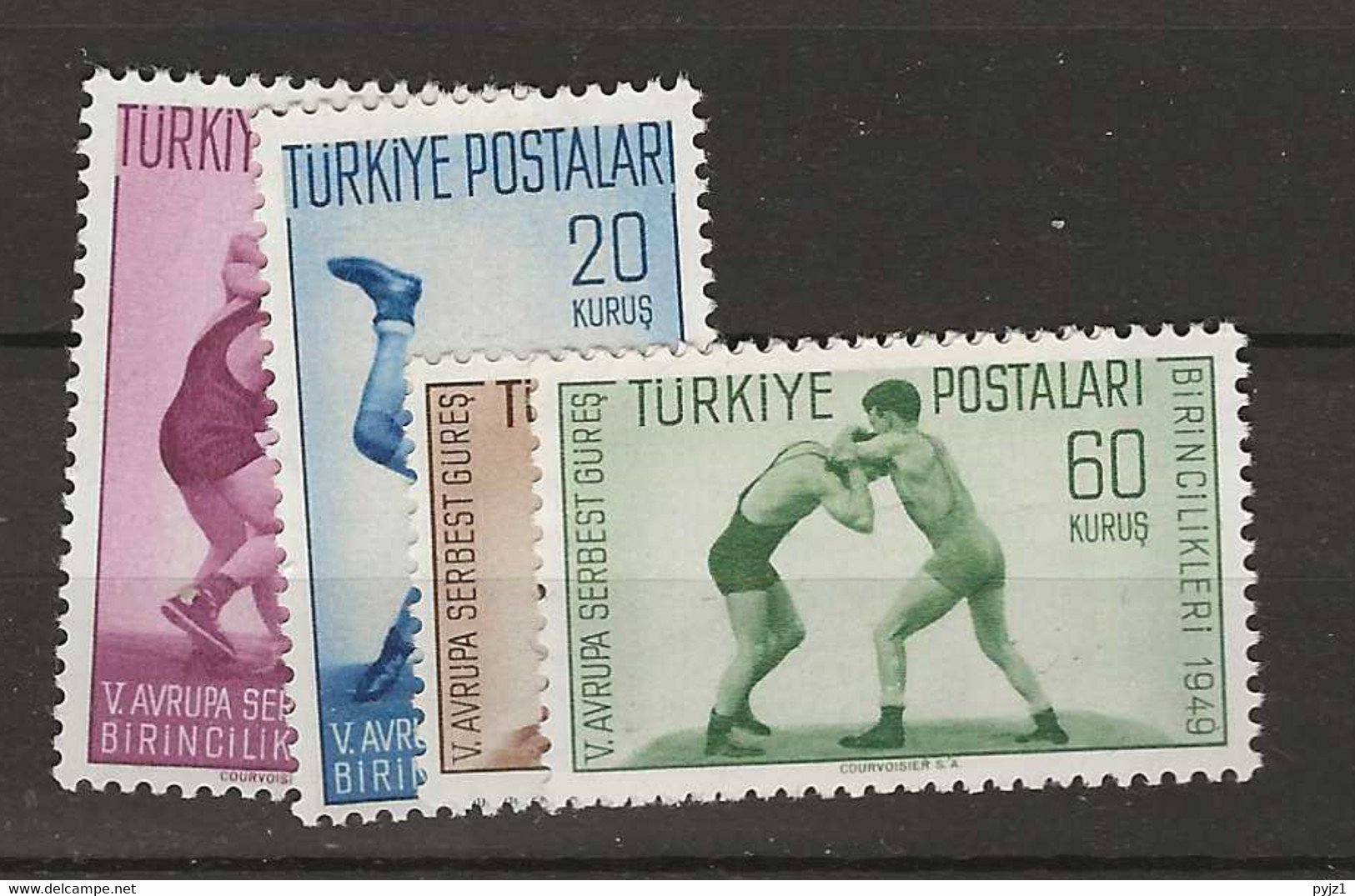 1949 MNH Turkye Mi 1231-34 Postfris** - Unused Stamps