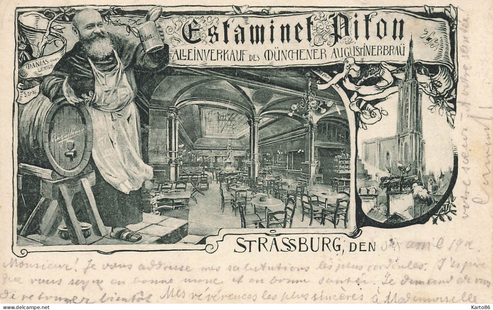 Strasburg * 1902 * Estaminet PIFON * Commerce  * Strasbourg - Mutzig