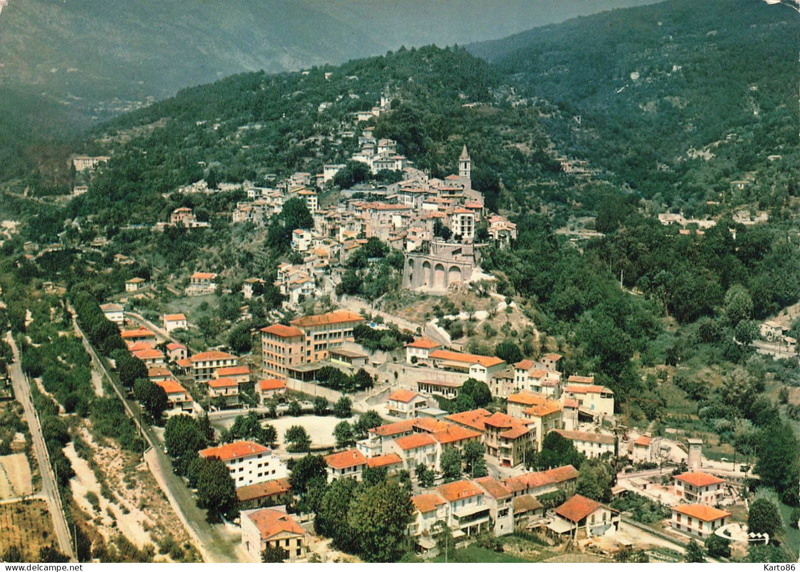 Contes * Vue Générale Aérienne Sur Le Village - Contes