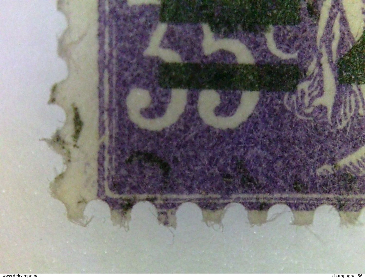 VARIETES FRANCE 1926 N° 218 f SURCHARGE = 25 c 35c VIOLET OBLITERE