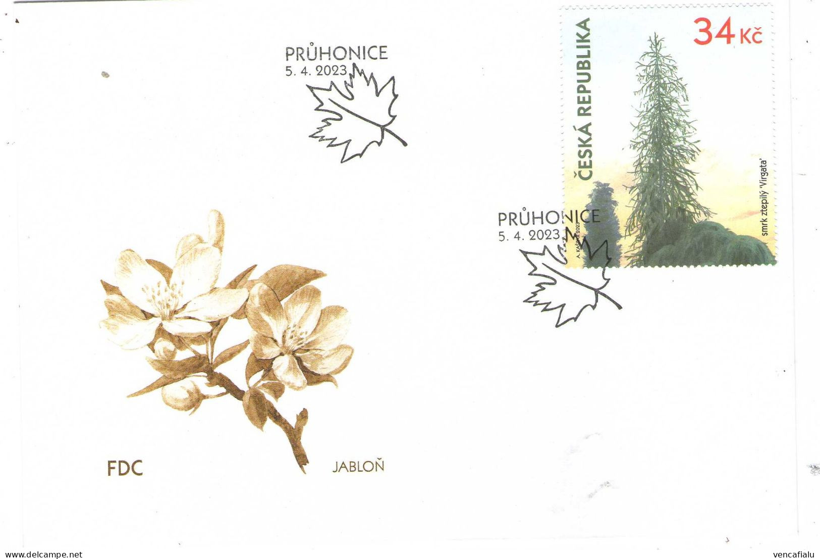 Year 2023 - Botanic Garden Pruhonice, Set Of 3 FDC's - FDC