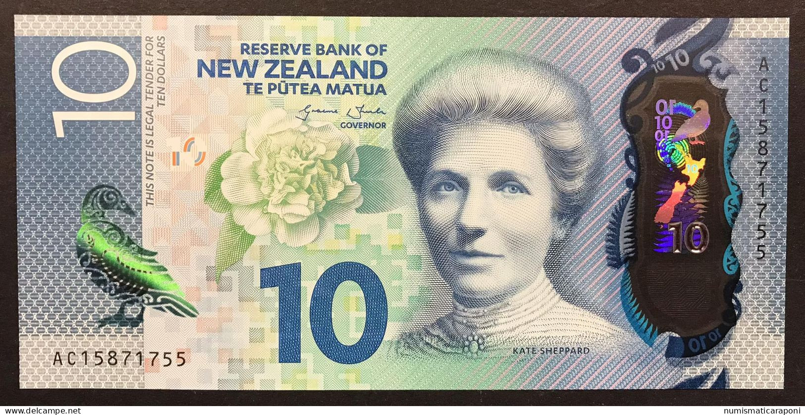 Nuova Zelanda NEW ZEALAND 10 Dollars  2015 Polimer Fds Unc  LOTTO 4482 - New Zealand