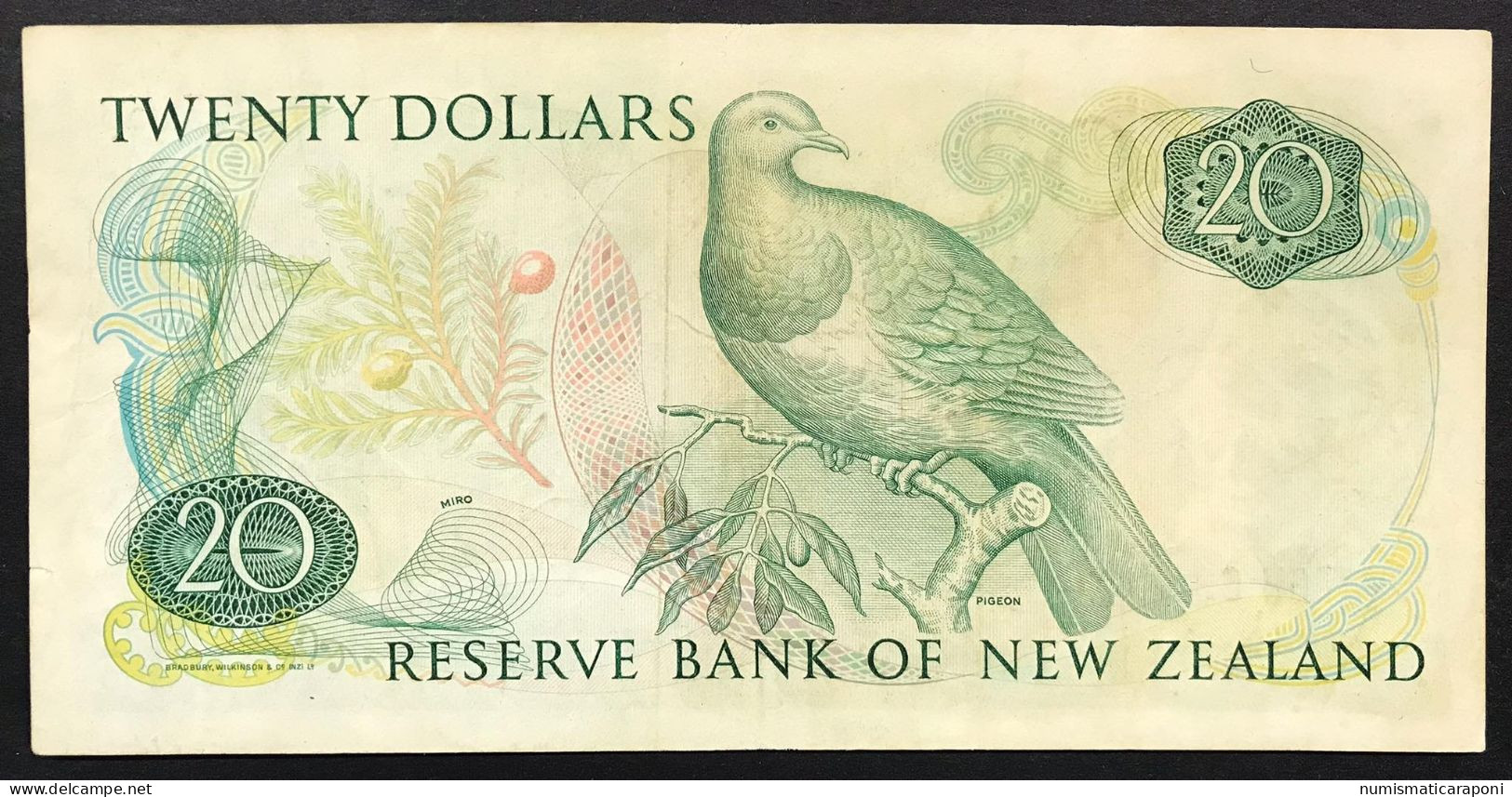 Nuova Zelanda NEW ZEALAND 20 Dollars Km#173b 1985-1989 Bb Taglietto LOTTO 4483 - Nouvelle-Zélande