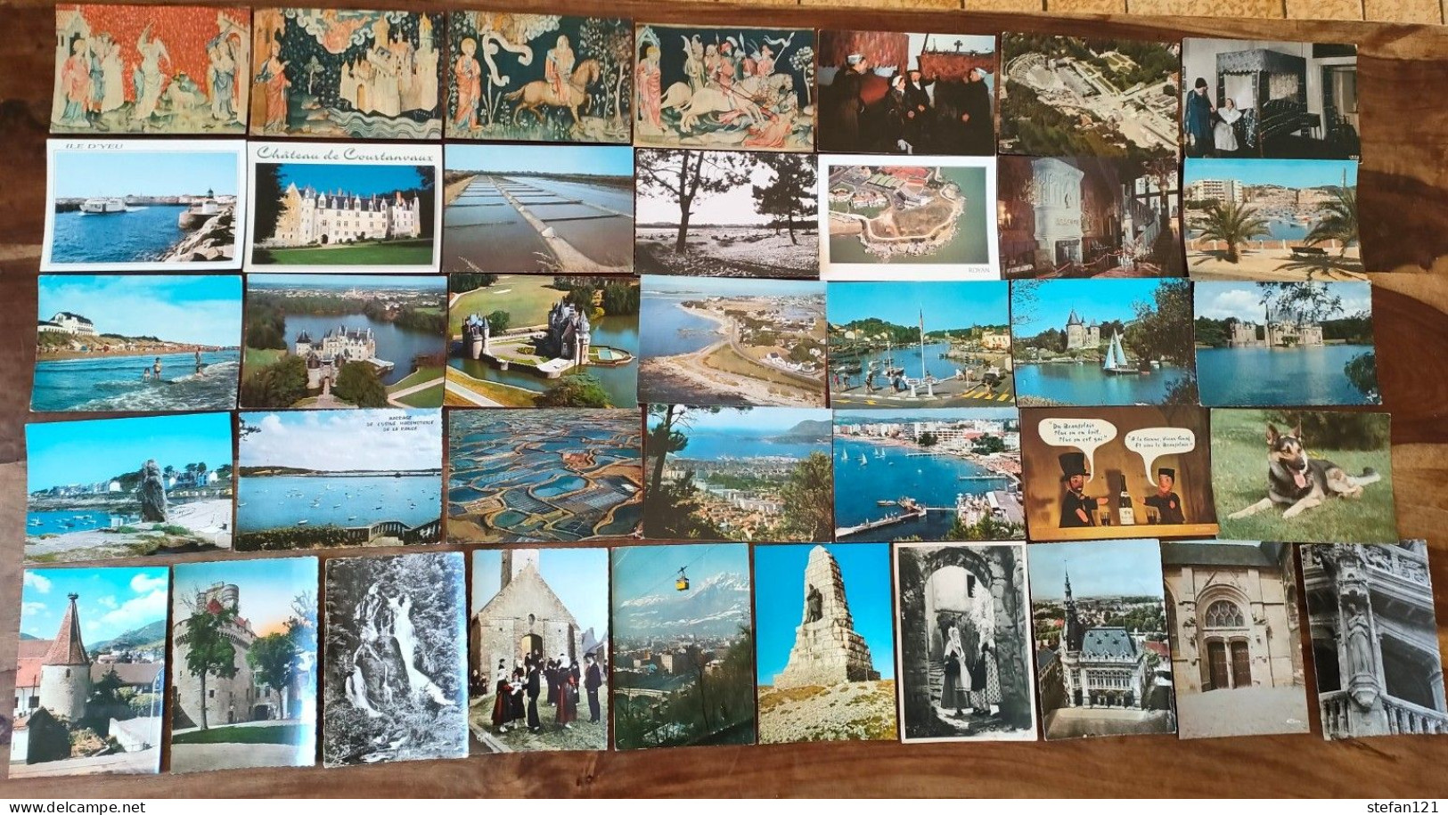 Lot De Cartes Postales Semi Modernes - France = 952 - Monde = 163 - + 212 Petites Cartes - Toutes Photographiées - 500 Postkaarten Min.