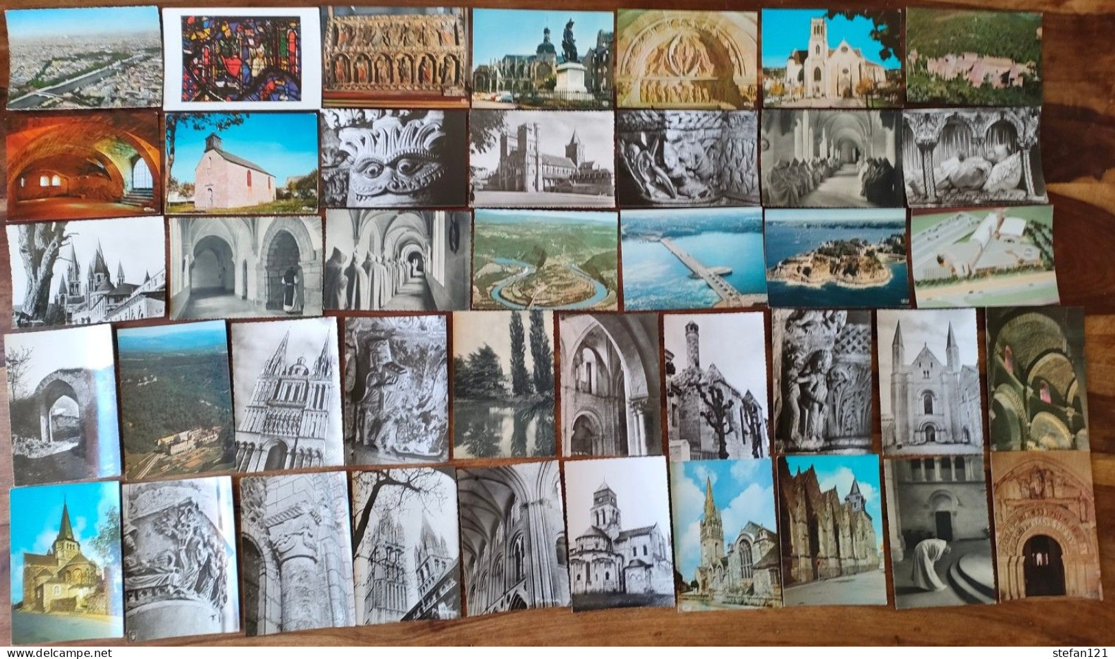 Lot de cartes postales semi modernes - France = 952 - Monde = 163 - + 212 petites cartes - Toutes photographiées