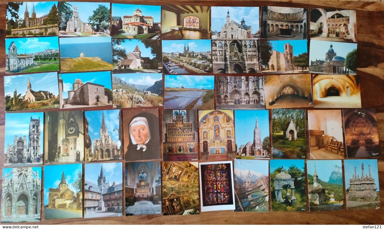 Lot de cartes postales semi modernes - France = 952 - Monde = 163 - + 212 petites cartes - Toutes photographiées