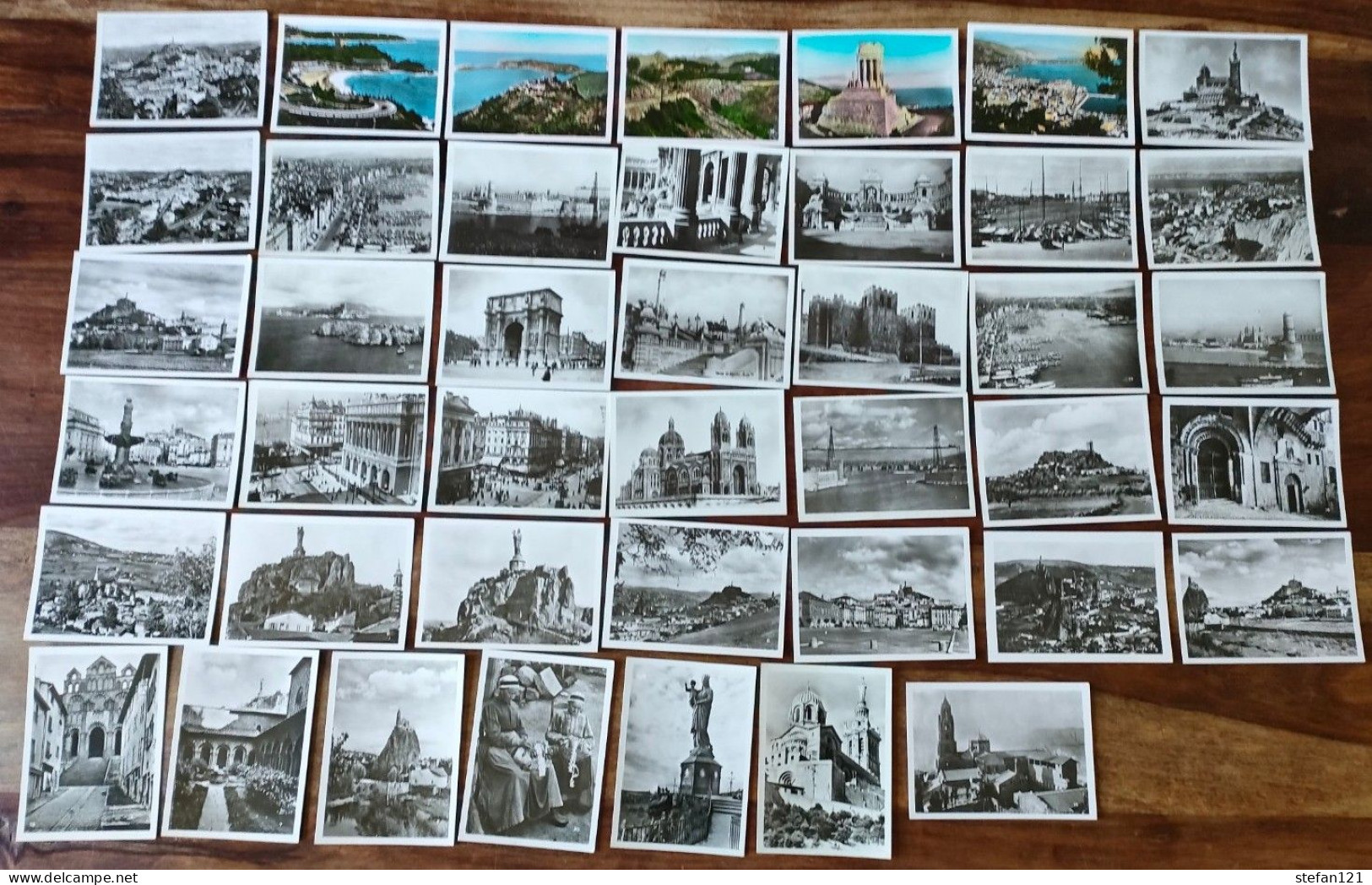 Lot de cartes postales semi modernes - France = 952 - Monde = 163 - + 212 petites cartes - Toutes photographiées