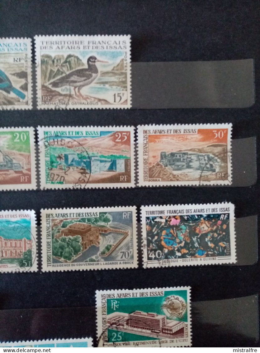 AFARS Et ISSAS. 1967- 1975. N° 329 à 435 . Lot De 12 Oblitérés Et 1 NEUF++ . Côte YT Colonies 2022 : 38,25 € - Usati