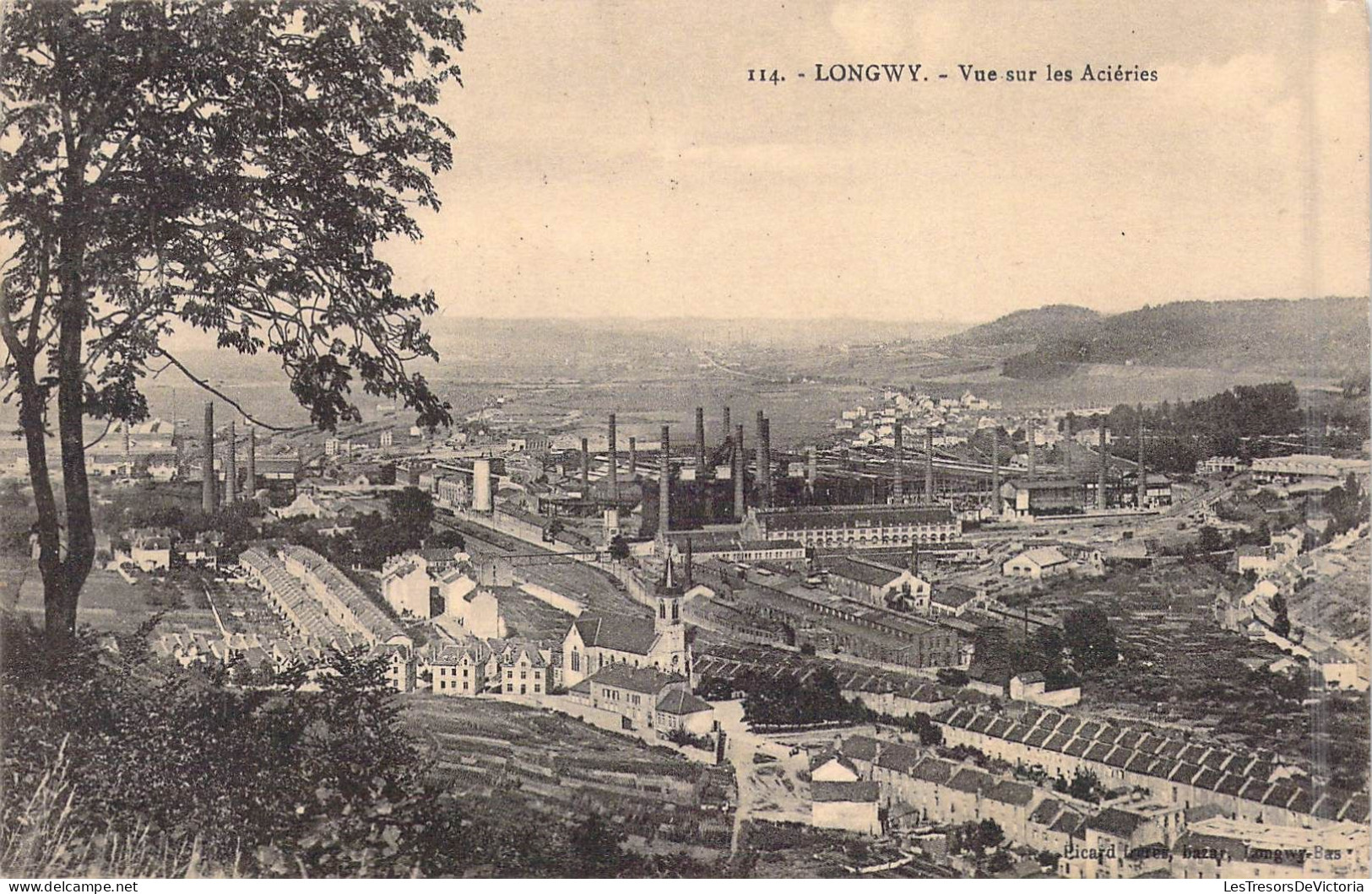 FRANCE - 54 - Longwy - Vue Sur Les Aciéries - Carte Postale Ancienne - Longwy