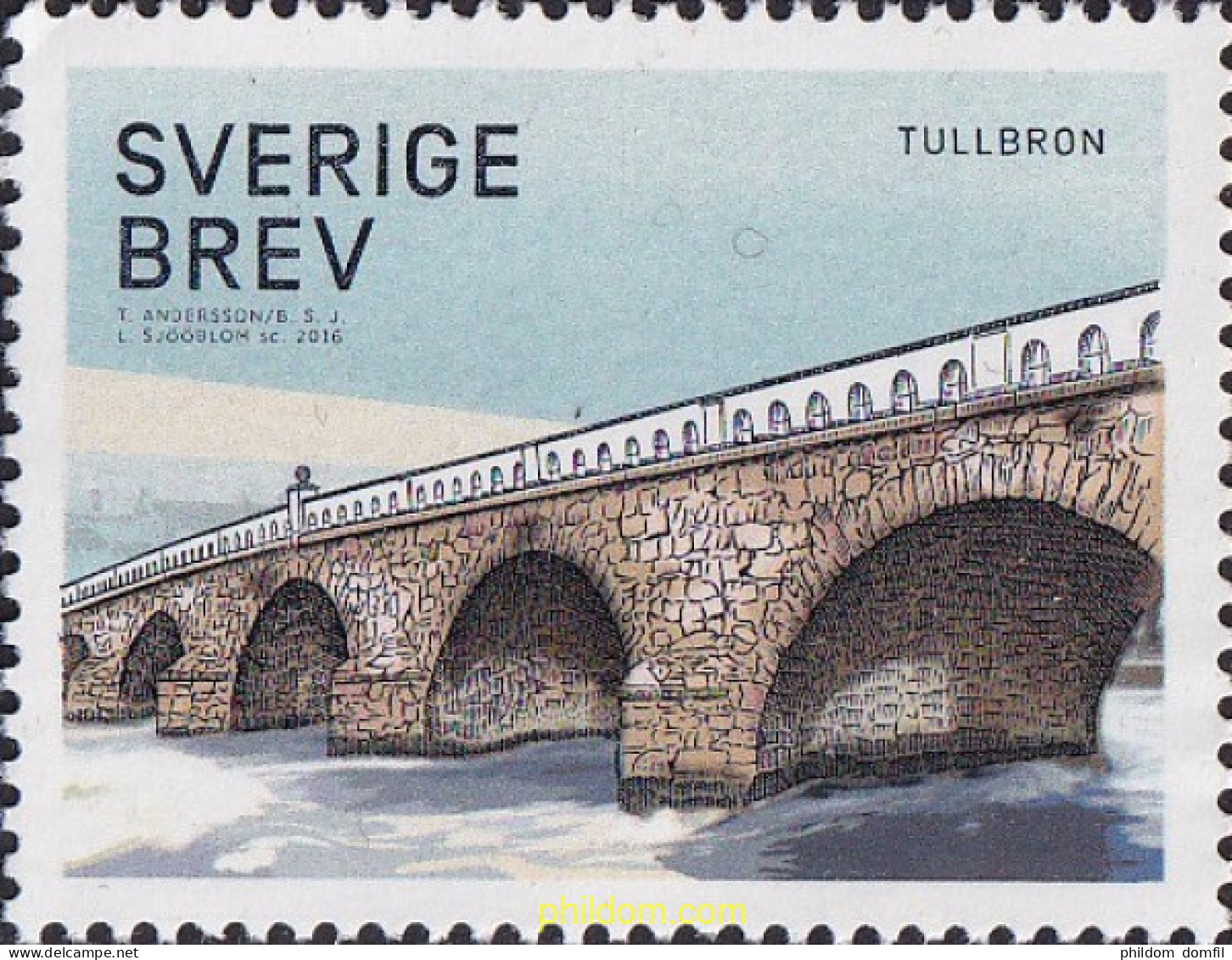 699255 MNH SUECIA 2016 PUENTES - Oblitérés