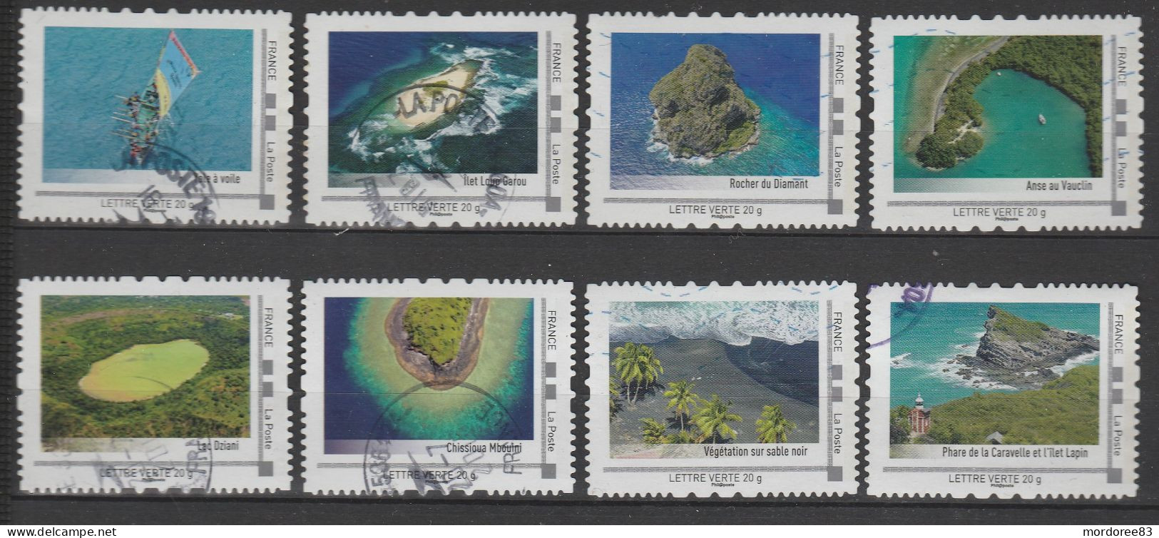 LA MARTINIQUE 2015 -YOLE A VOILE - ILET DU LOUP GAROU - ROCHER DU DIAMANT - ANSE AU VAUCLIN -VEGETATION - PHARE CARAVELL - Collectors