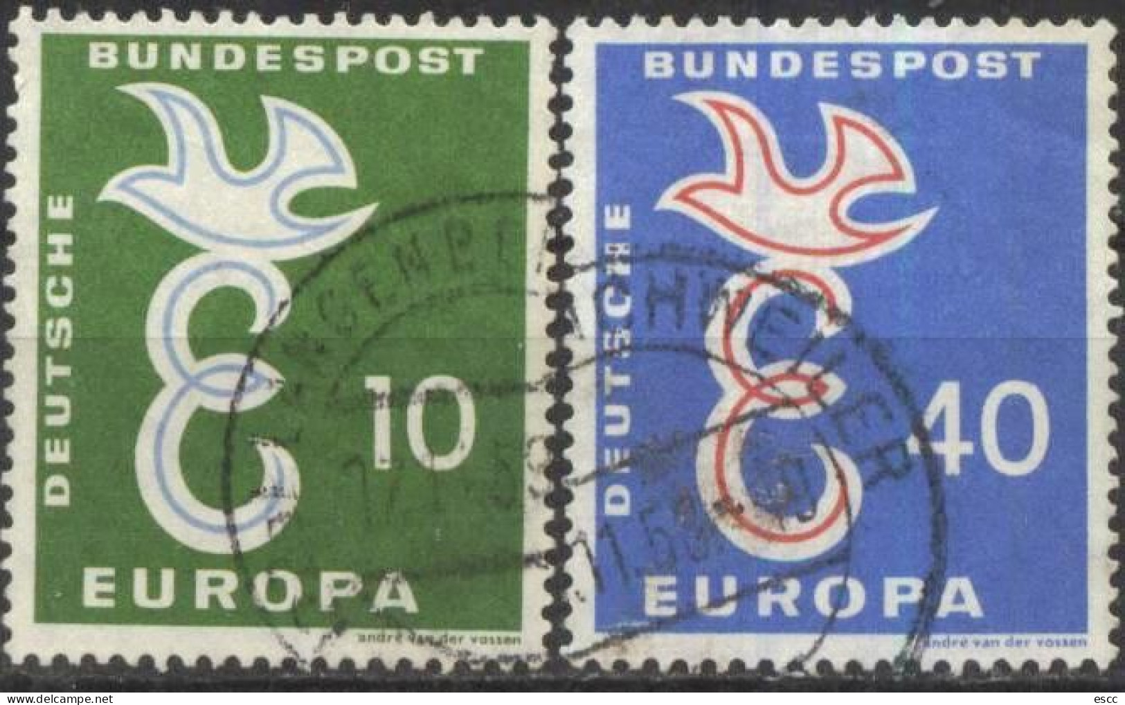 Used Stamps  Europa CEPT 1958  From Germany - 1958