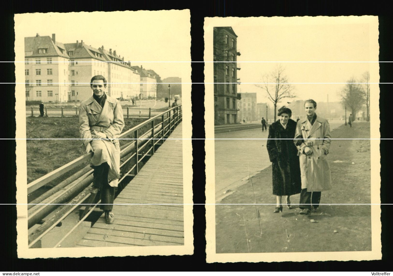 2x Orig. Foto Um 1935 Ortspartie Hamburg Unbekannte Straße - Blankenese