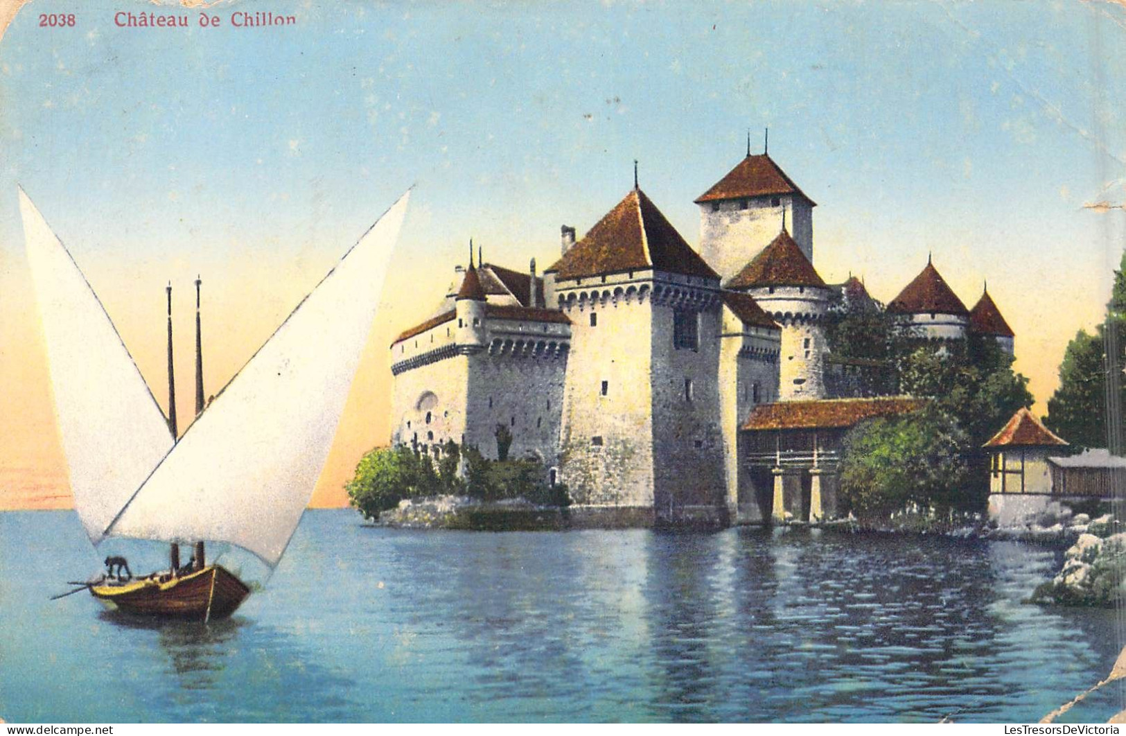 SUISSE - Château De Chillon - Carte Postale Ancienne - Au