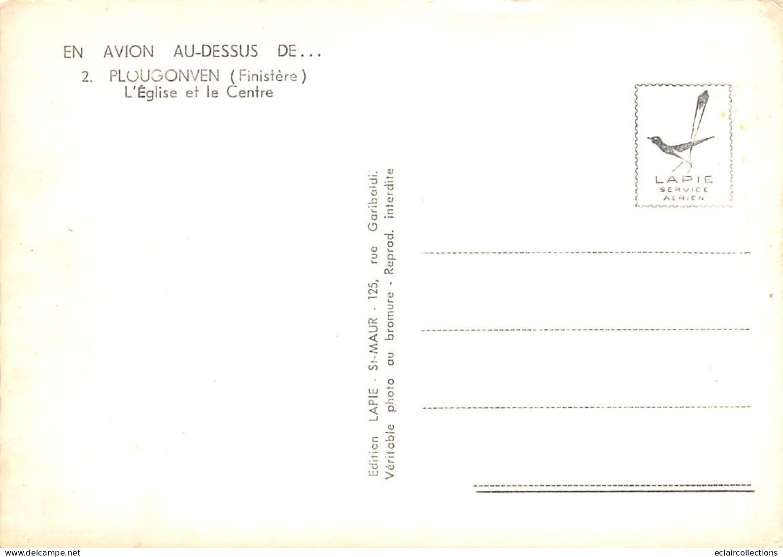 Plougonven             29        Le Centre Et L'église    10 X 15     (voir Scan) - Otros & Sin Clasificación