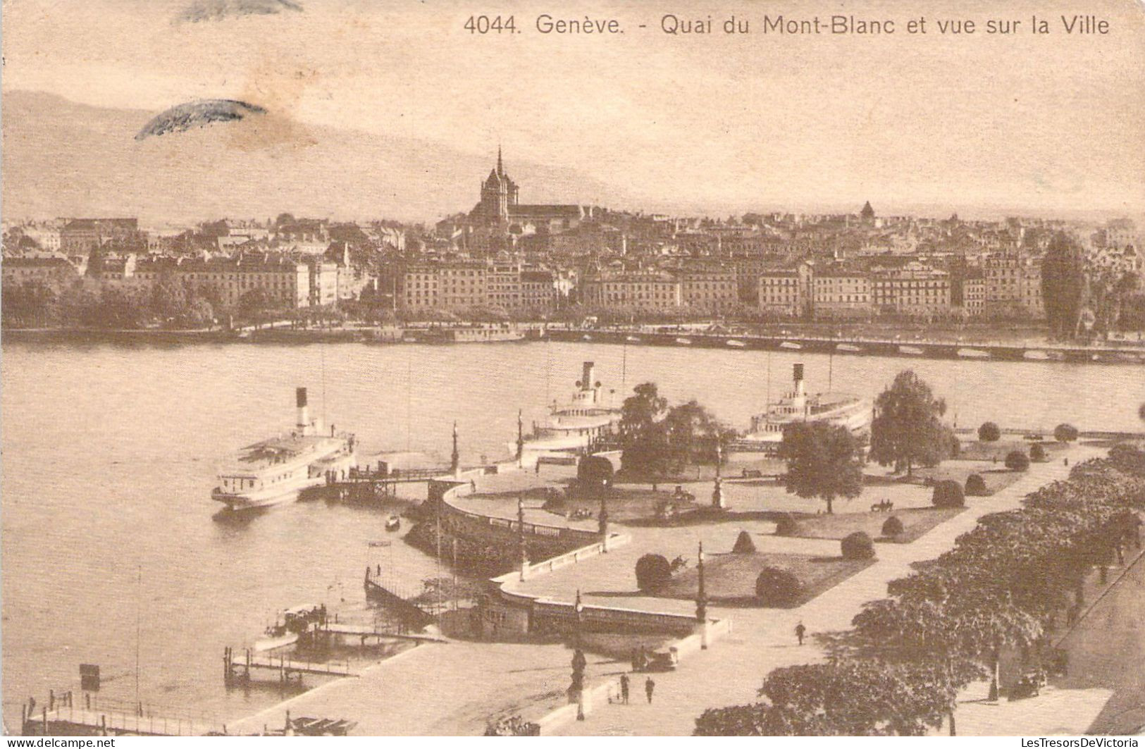 SUISSE - Genève - Quai Du Mont Blanc Et Vue Sur La Ville - Carte Postale Animée - Genève