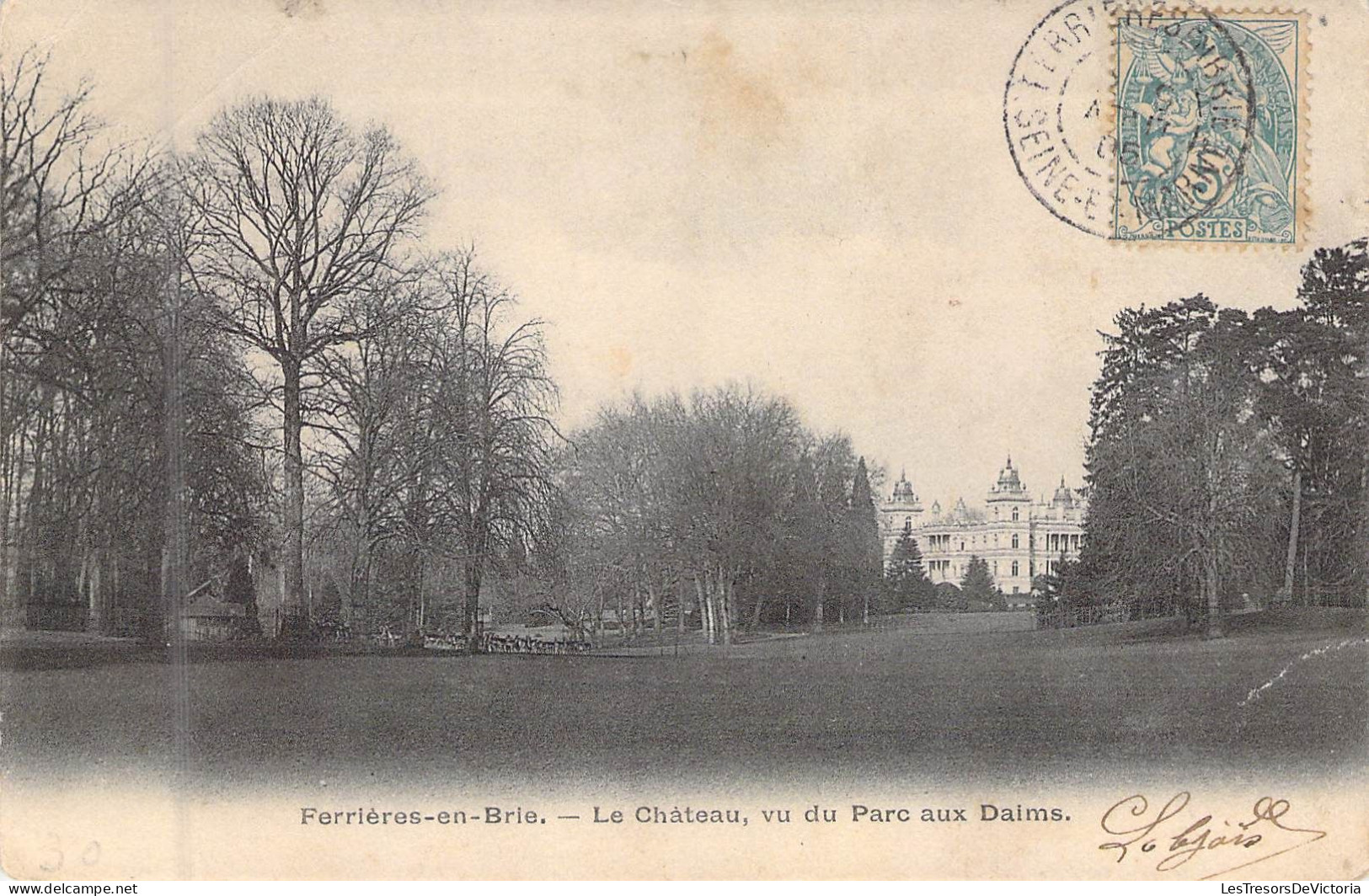 FRANCE - 77 - FERRIERE EN BRIE - Le Château Vu Du Parc Aux Daims - Carte Postale Ancienne - Lizy Sur Ourcq