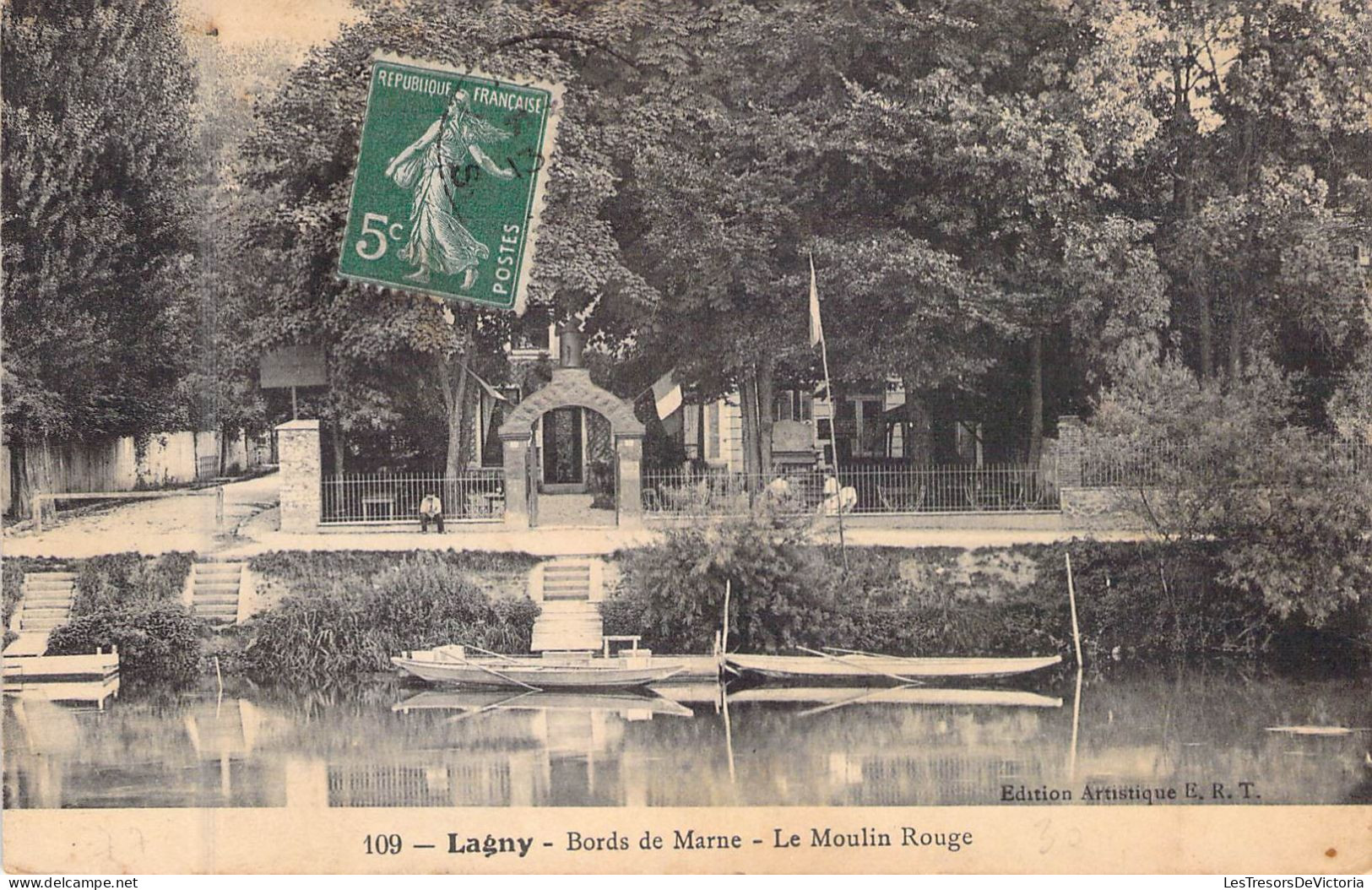 FRANCE - 77 - LAGNY - Bords De Marne - Le Moulin Rouge - Carte Postale Ancienne - Lagny Sur Marne