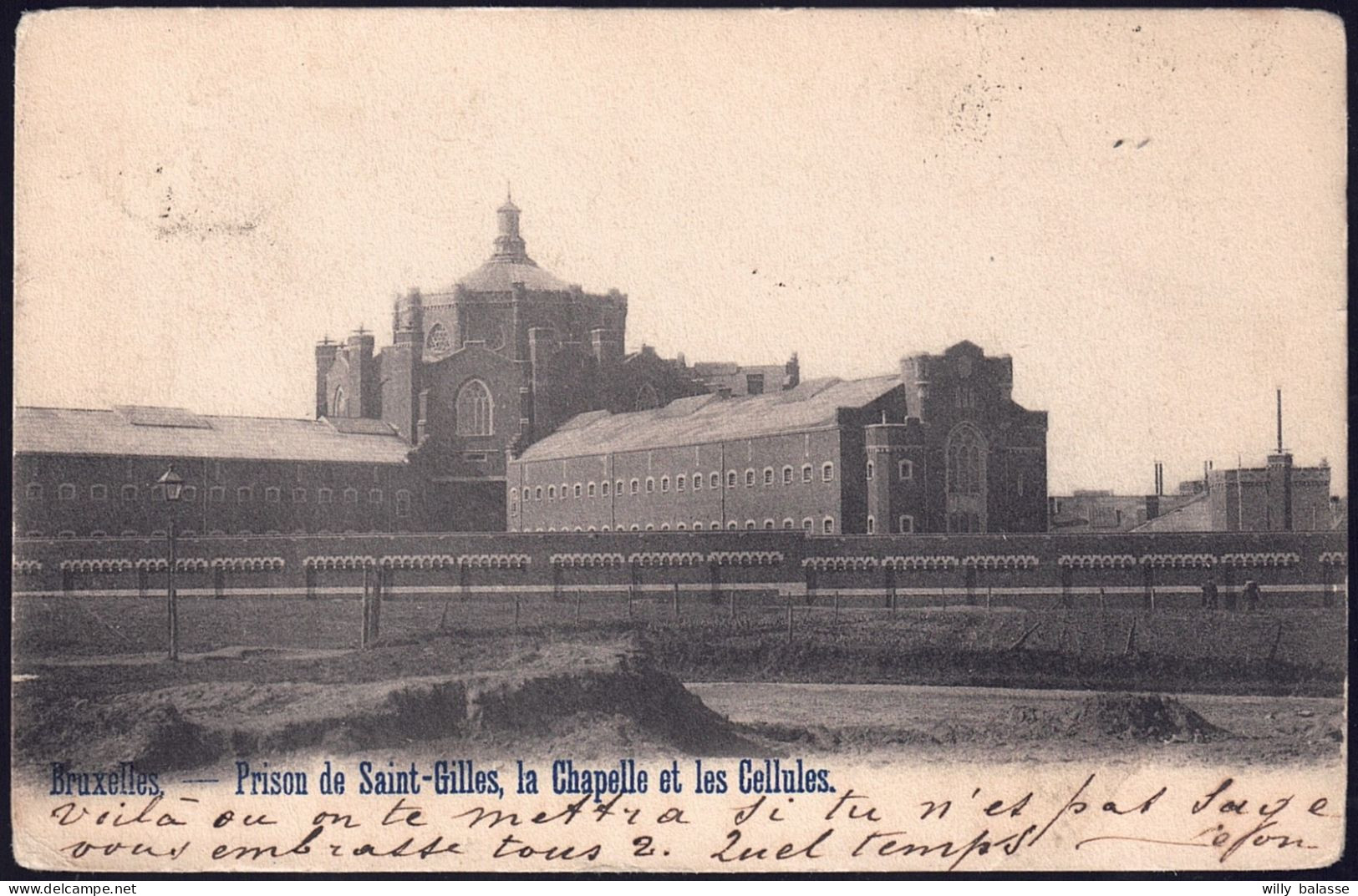 +++ CPA - BRUXELLES - BRUSSEL - Prison De SAINT GILLES - Chapelle Et Cellules  // - St-Gilles - St-Gillis