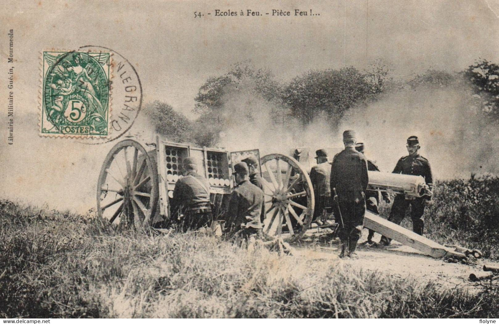 Militaria - écoles à Feu , Pièce Feu ! - Canon Armement Matériel - Ww1 - Matériel