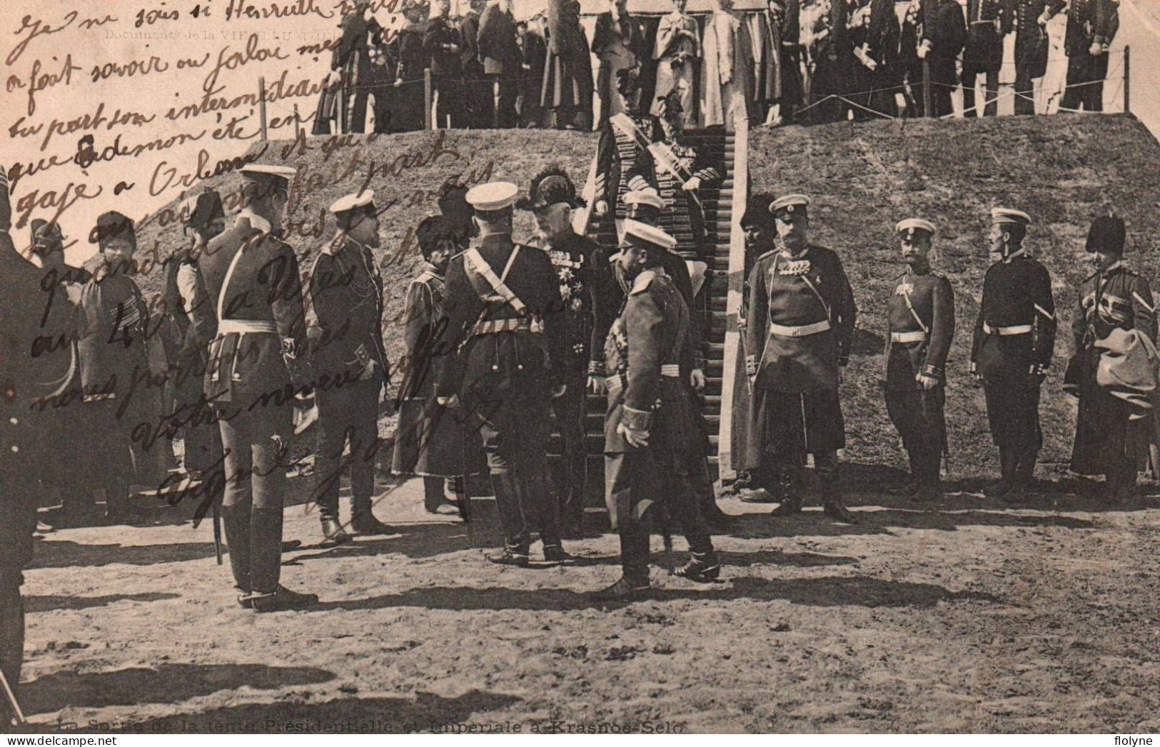 Militaria - Russie - La Sortie De La Tente Présidentielle Et Impériale à KRASNOE SELO - Nicolas II - Characters