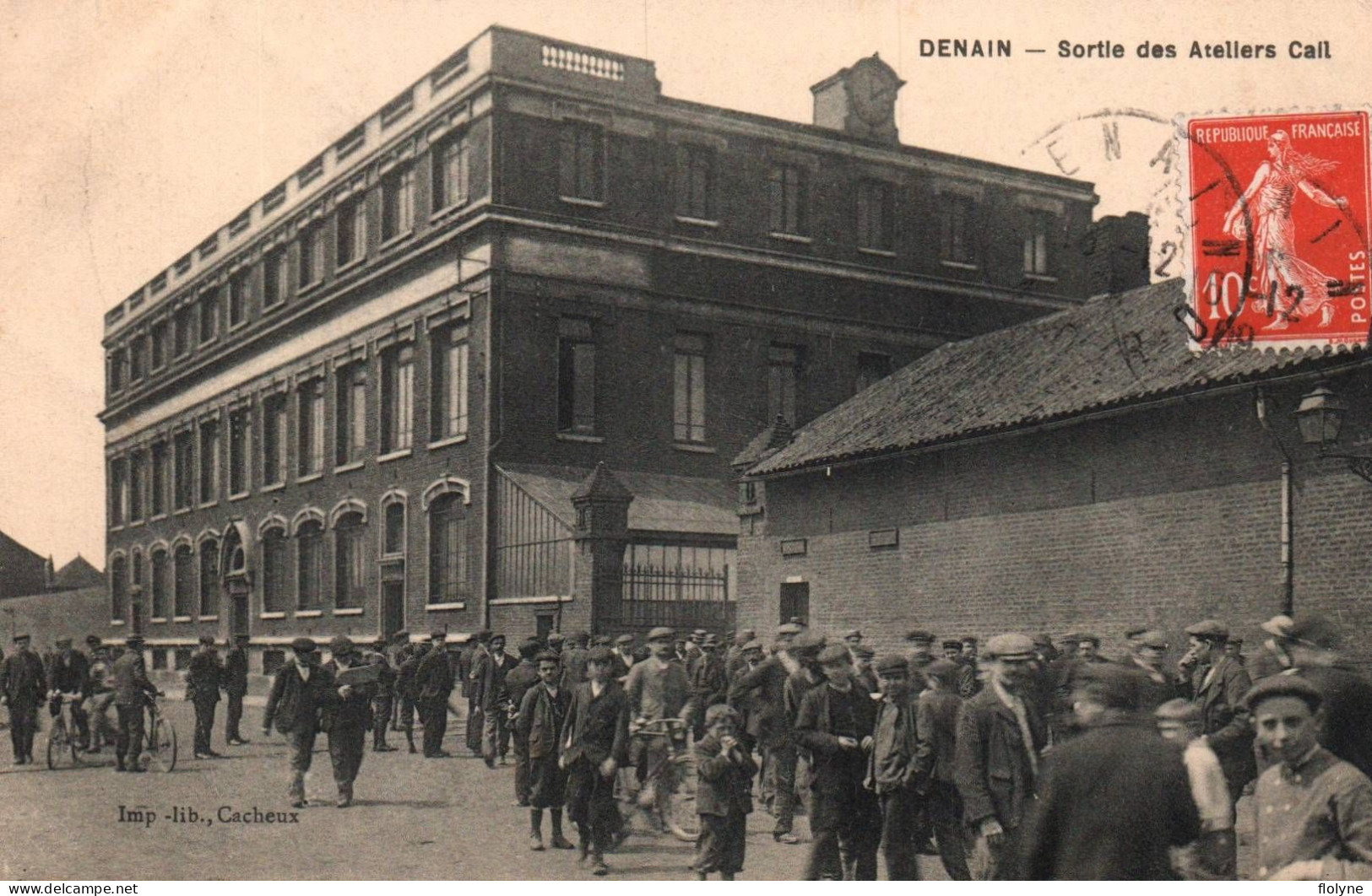 Denain - Sortie Des Ateliers CAIL - Ouvriers Usine - Denain