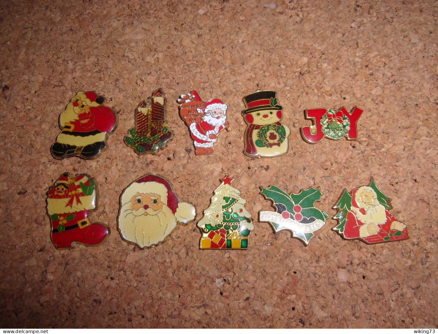 Lot 10 Pin's Sur Noël - Père Noel - Sapin - Fêtes - Hiver - Neige - Christmas - Noël