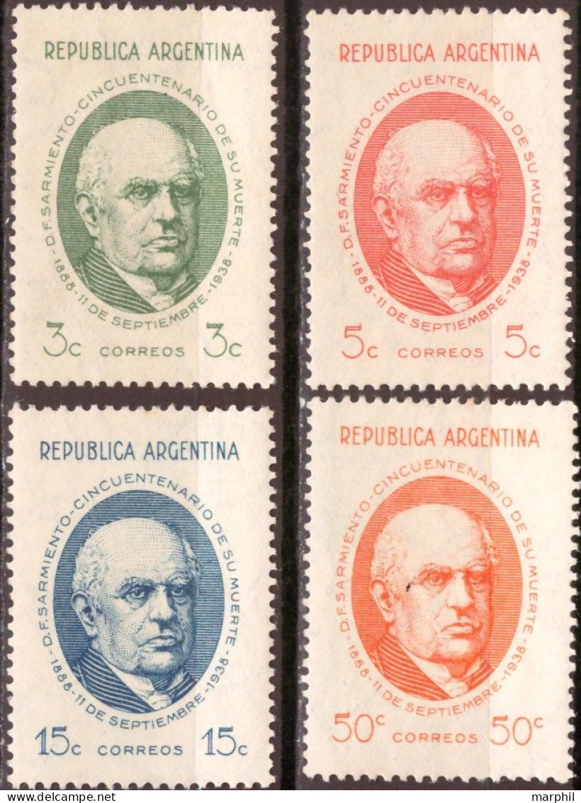 Argentina 1938 MiN°433/36 4v Cpl Set MNH/** Vedere Scansione - Nuevos