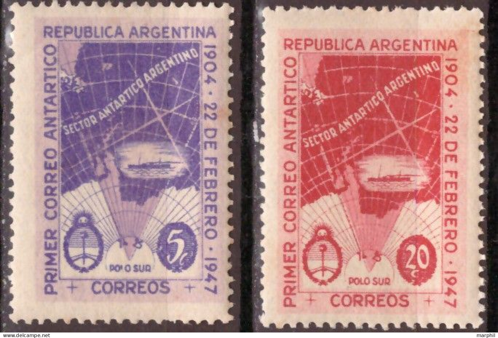 Argentina 1947 MiN°540/41 2v Cpl Set MNH/** Vedere Scansione - Ungebraucht