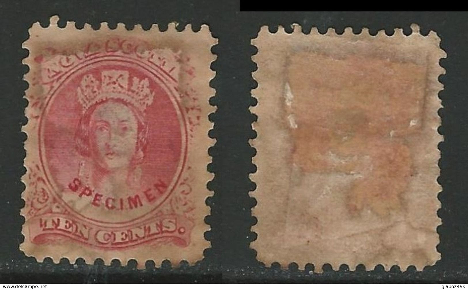● CANADA NOVA SCOTIA 1860 ֍ Regina Victoria ֍ SPECIMEN ● Nuovo S.G. ● Imitazione D'epoca ● Lotto 1558 B ● - Unused Stamps