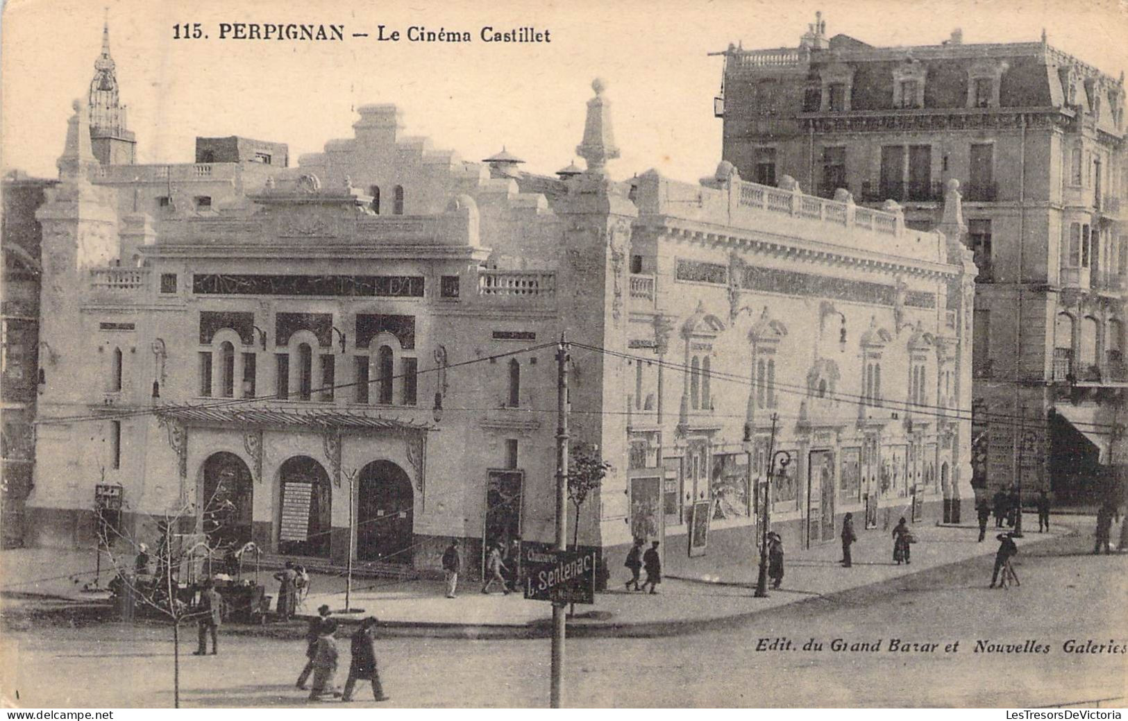 FRANCE - 66 - PERPIGNAN - Le Cinéma Castillet - Edit Du Grand Bazar Et Nouvelles Galeries - Carte Postale Ancienne - Perpignan