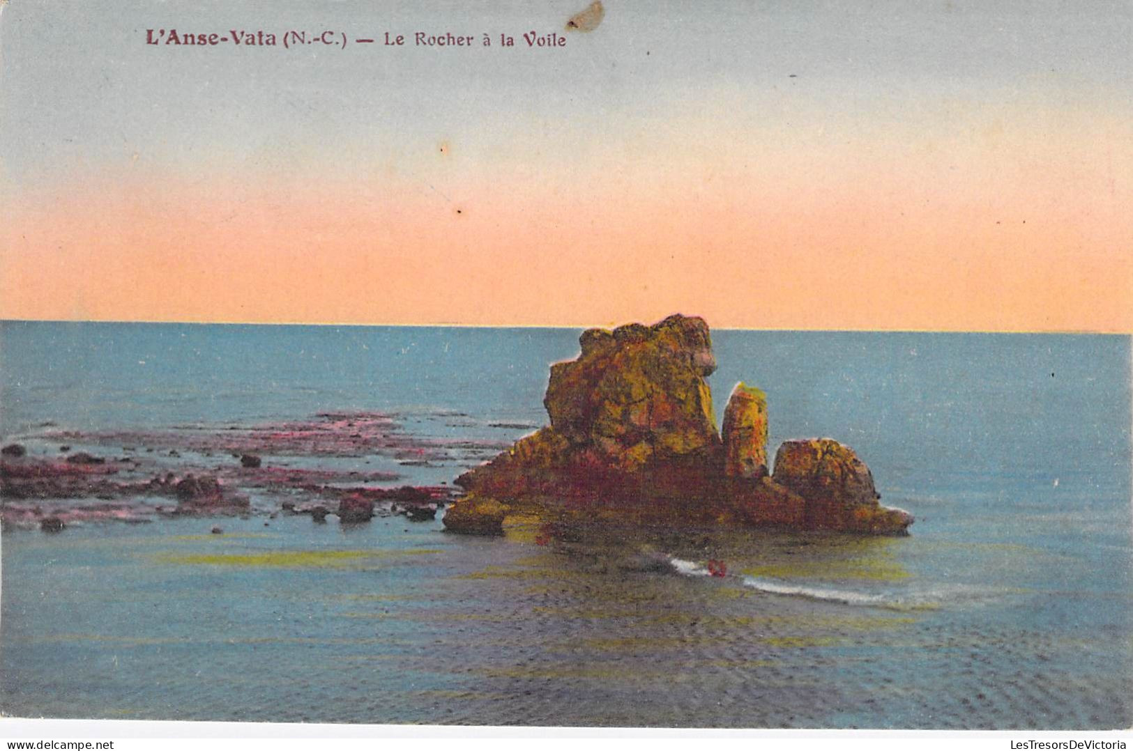 Nouvelle Calédonie - L'Anse Vata - Le Rocher à La Voile - Colorisé - Mer - Carte Postale Ancienne - Nueva Caledonia