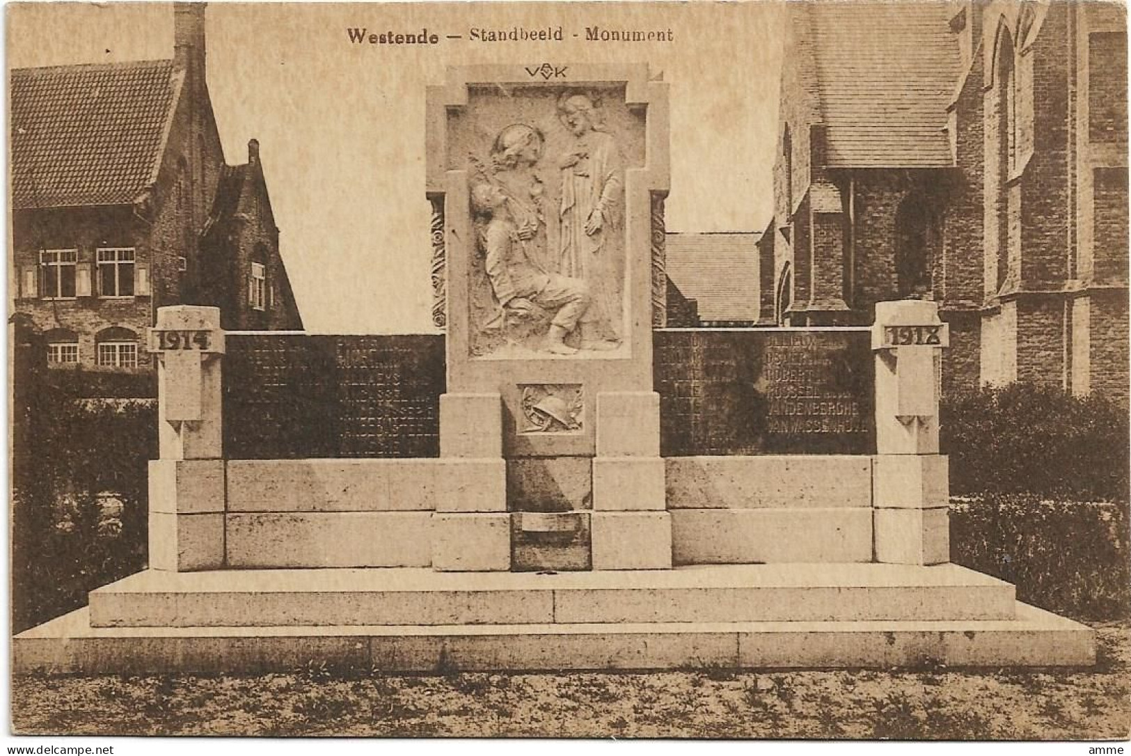 Westende   *  Standbeeld - Monument - Westende