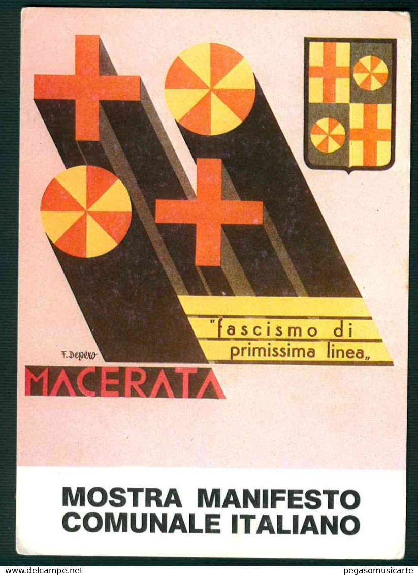 LT072 - MOSTRA DEL MANIFESTO COMUNALE ITALIANO - ROMA 1987 DEPERO - FASCISCMO - Exhibitions