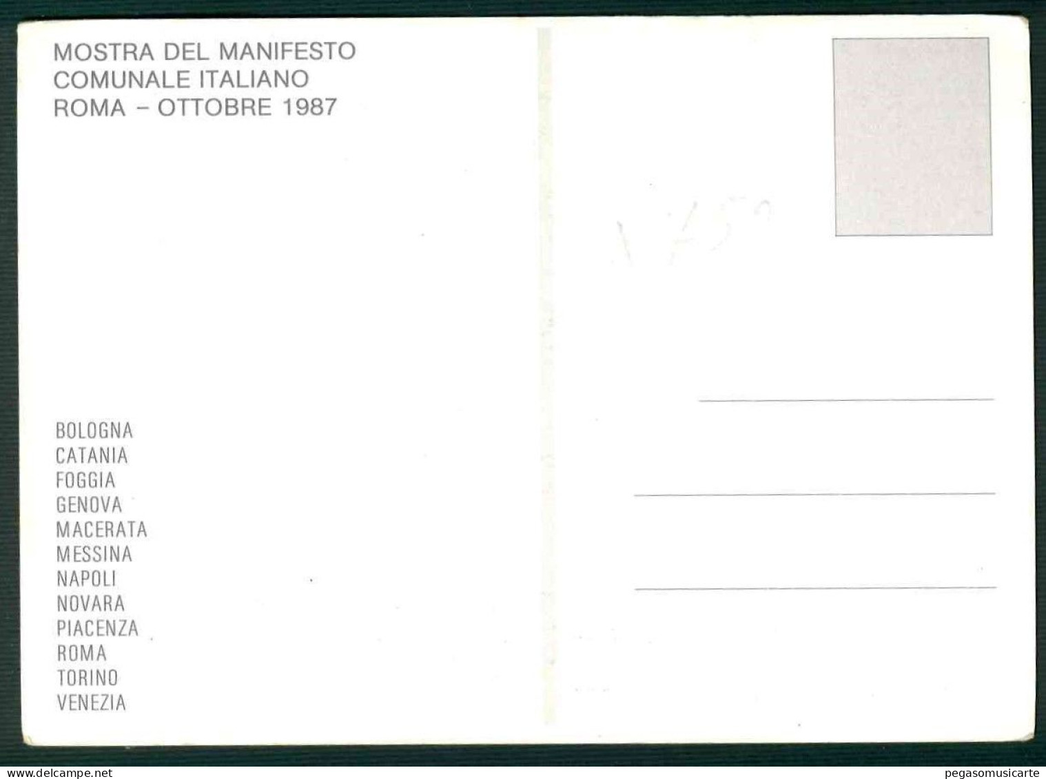 LT072 - MOSTRA DEL MANIFESTO COMUNALE ITALIANO - ROMA 1987 DEPERO - FASCISCMO - Ausstellungen