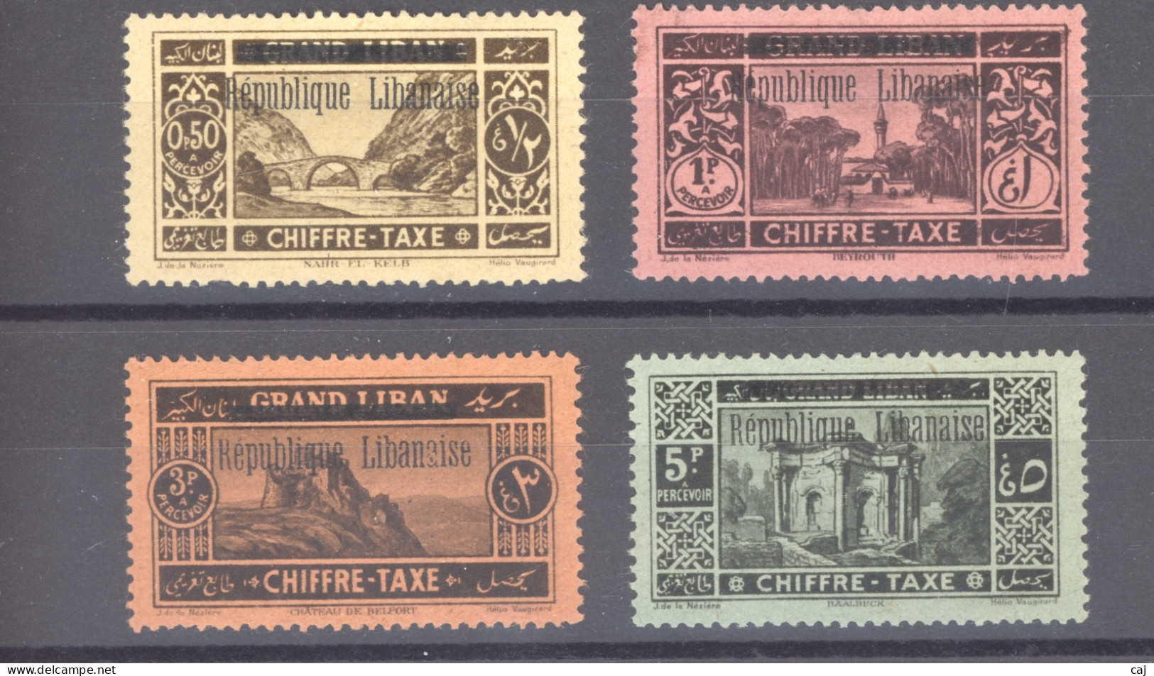 Grand Liban  -  Taxes  :  Yv  16-20  *  Sauf 18 - Postage Due