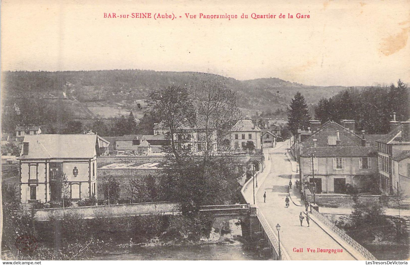 FRANCE - 10 - BAR SUR SEINE - Vue Panoramique Du Quartier De La Gare - Carte Postale Ancienne - Bar-sur-Seine