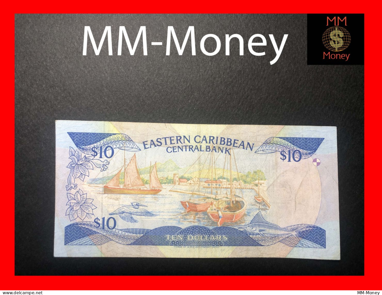 East - Eastern Caribbean   10 $  1985   P. 23  *A*   "Antigua"     VF - Oostelijke Caraïben