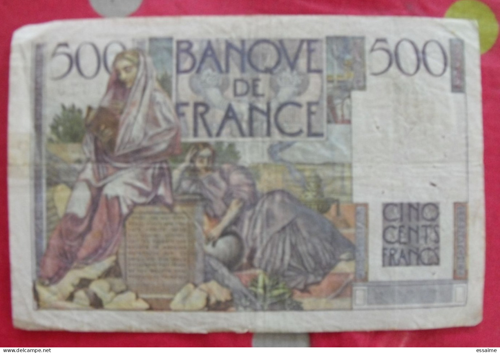 France. Billet 500 Cinq Cents Francs Chateaubriand. 7-2-1946. K64 - 1 000 F 1927-1940 ''Cérès Et Mercure''