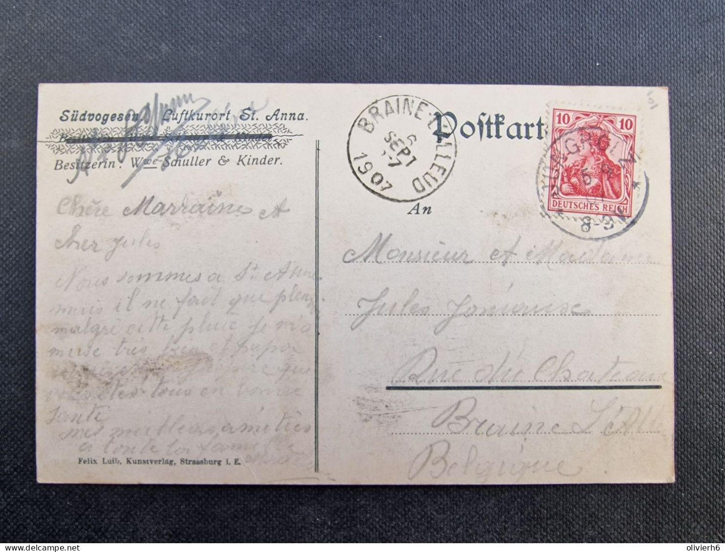 CP FRANCE (V1902) LUFTKURORT ST ANNA (2 Vues) 1907 - Saint Nabord