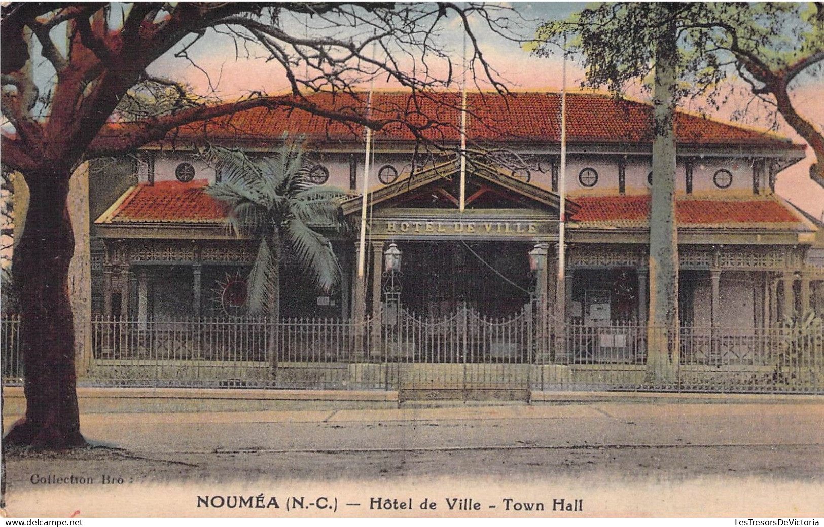 Nouvelle Calédonie - Nouméa - Hôtel De Ville- Town Hall - Colorisé - Collection Bro - Carte Postale Ancienne - New Caledonia