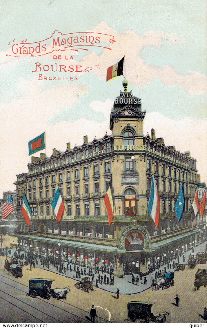 Grands Magasins De La Bourse Bruxelles   (défaut En Bas)  1913 - Advertising