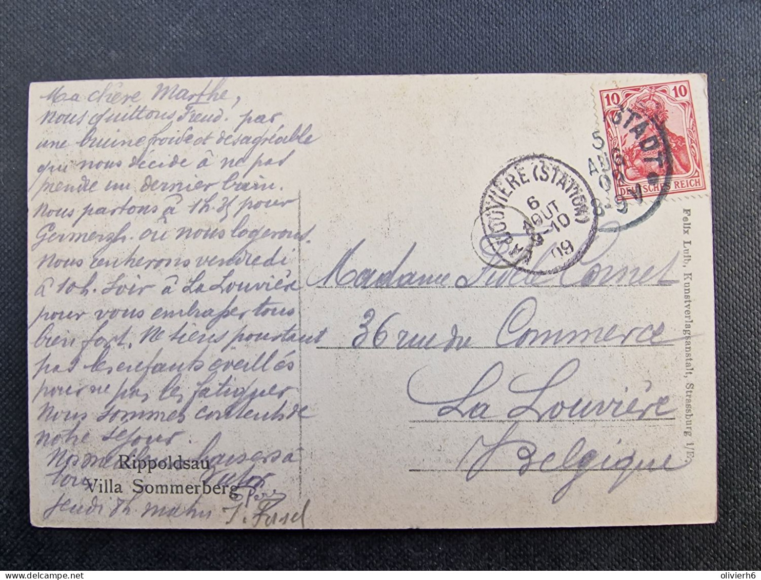 CP ALLEMAGNE DEUTSCHLAND (V1902) RIPPOLDSAU (2 Vues) Villa Sommerberg - Bad Rippoldsau - Schapbach