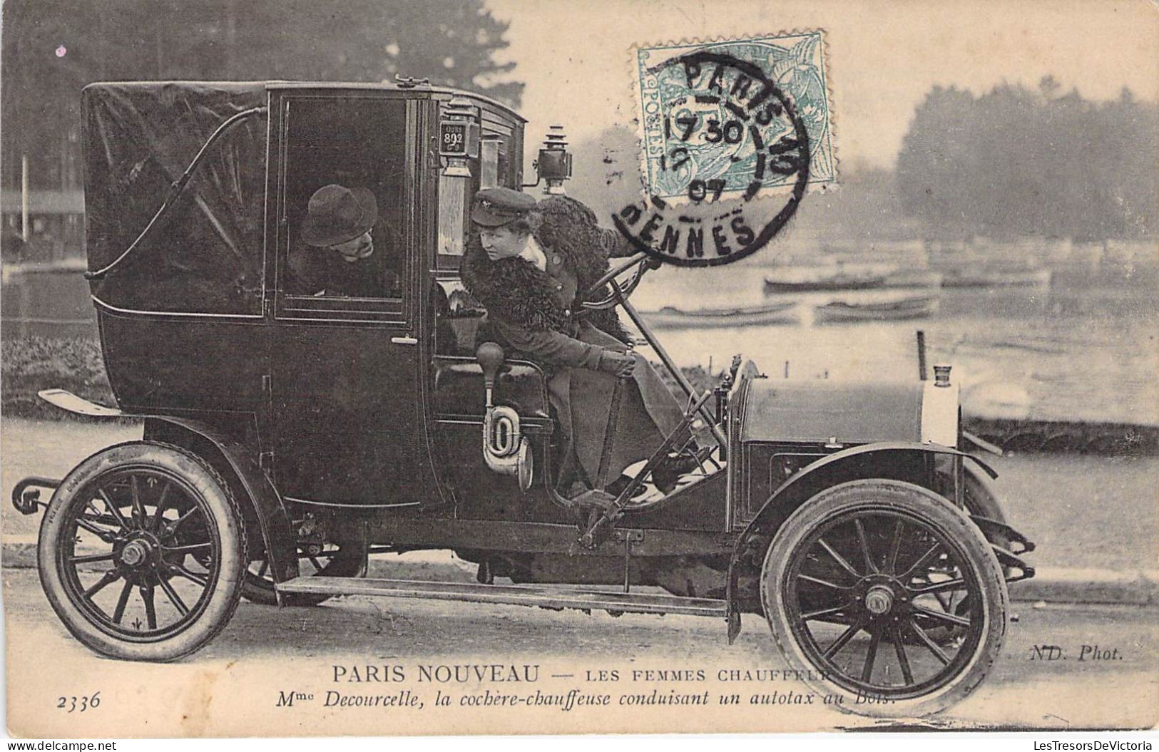 France - Paris Nouveau - Les Femmes Chauffeurs - Mme Decourcelle - La Cochère - ND Phot. - Carte Postale Ancienne - Artesanos De Páris
