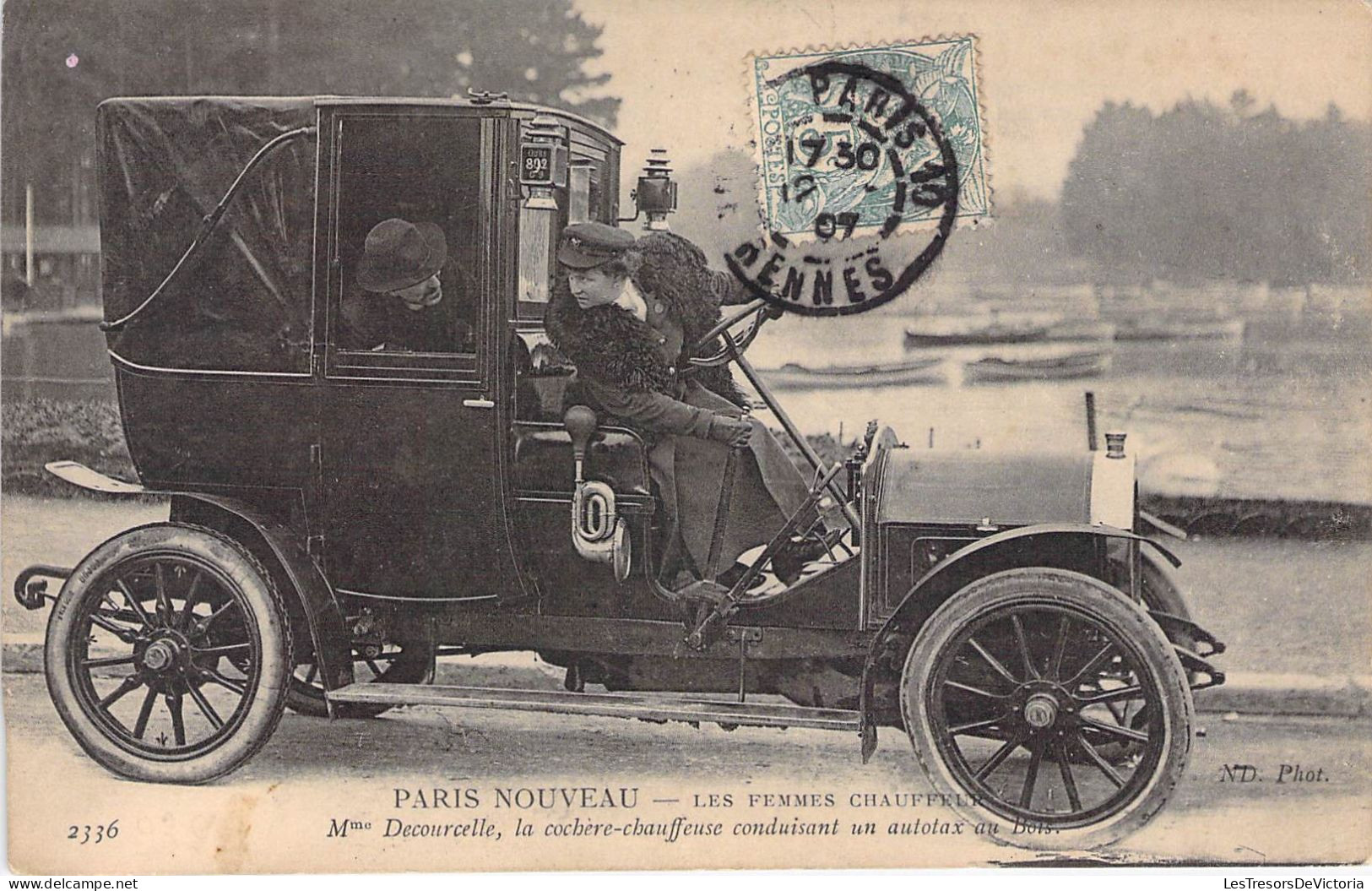 France - Paris Nouveau - Les Femmes Chauffeurs - Femme Du Monde - Mme X... Conduisant Un ... - Carte Postale Ancienne - Petits Métiers à Paris