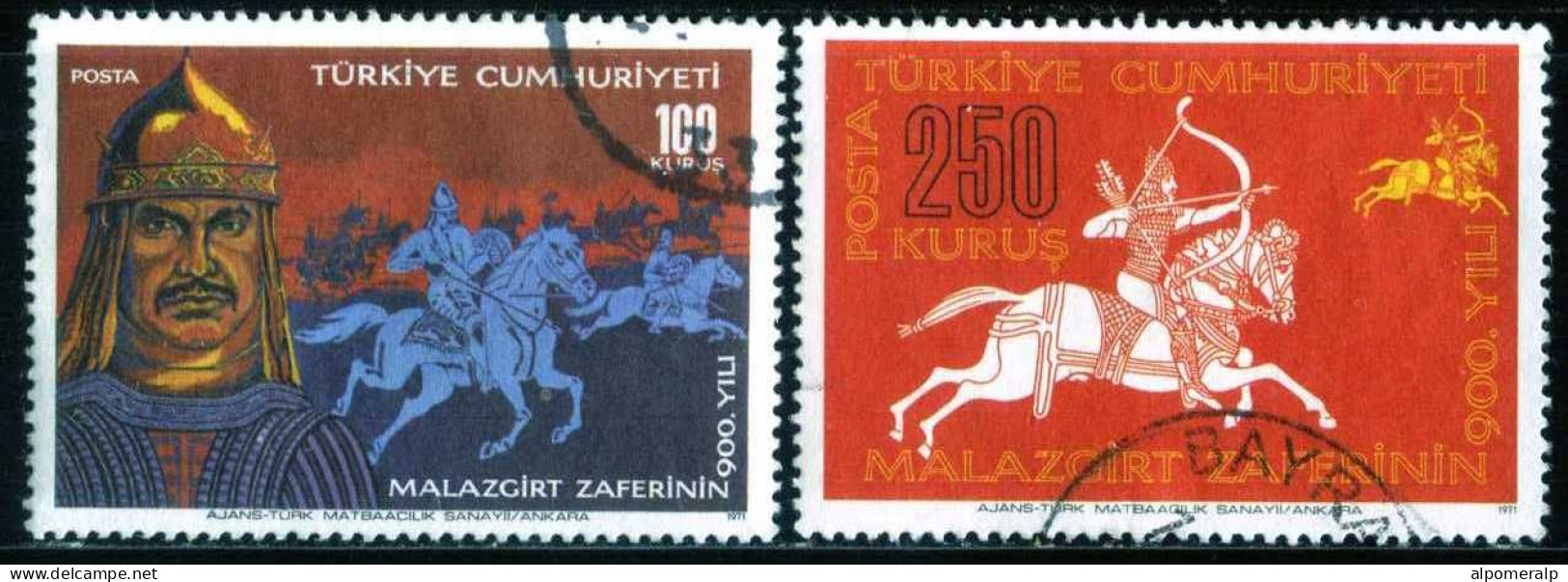 Türkiye 1971 Mi 2232-2233 Malazgirt Victory - Used Stamps