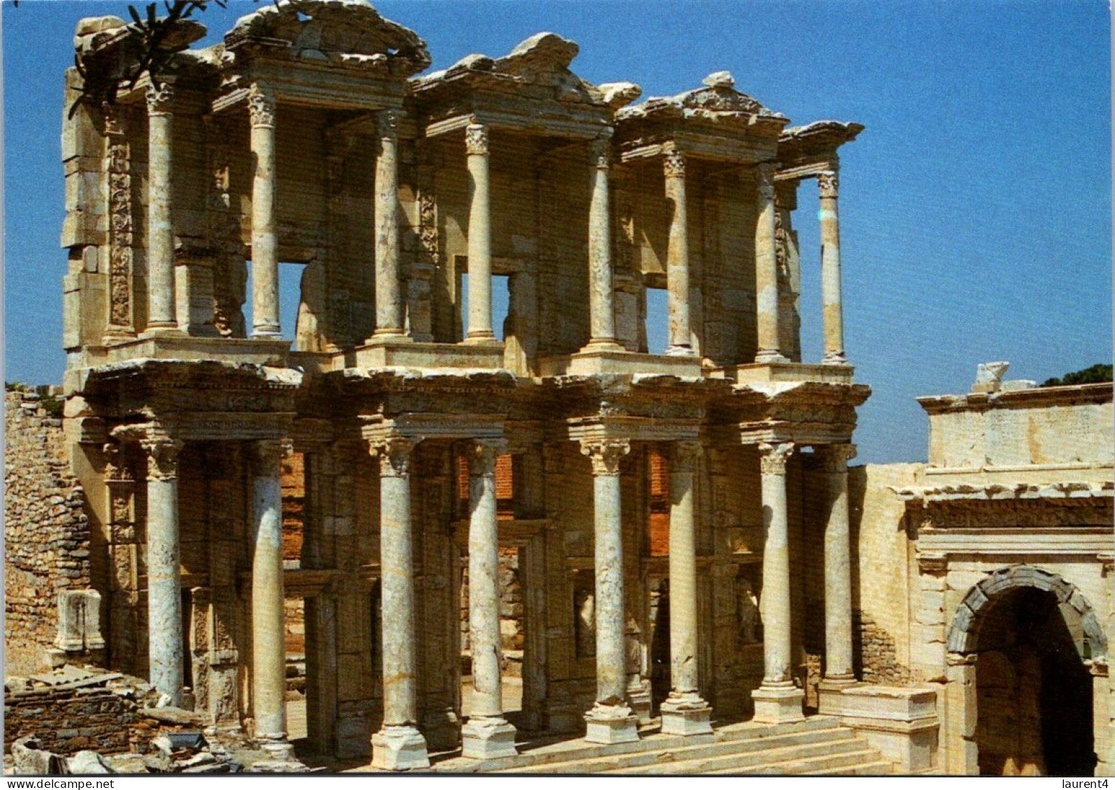 (4 P 35 A) Turkey (posted To FRance) Celsius  Library In Ephesus - Bibliothèques