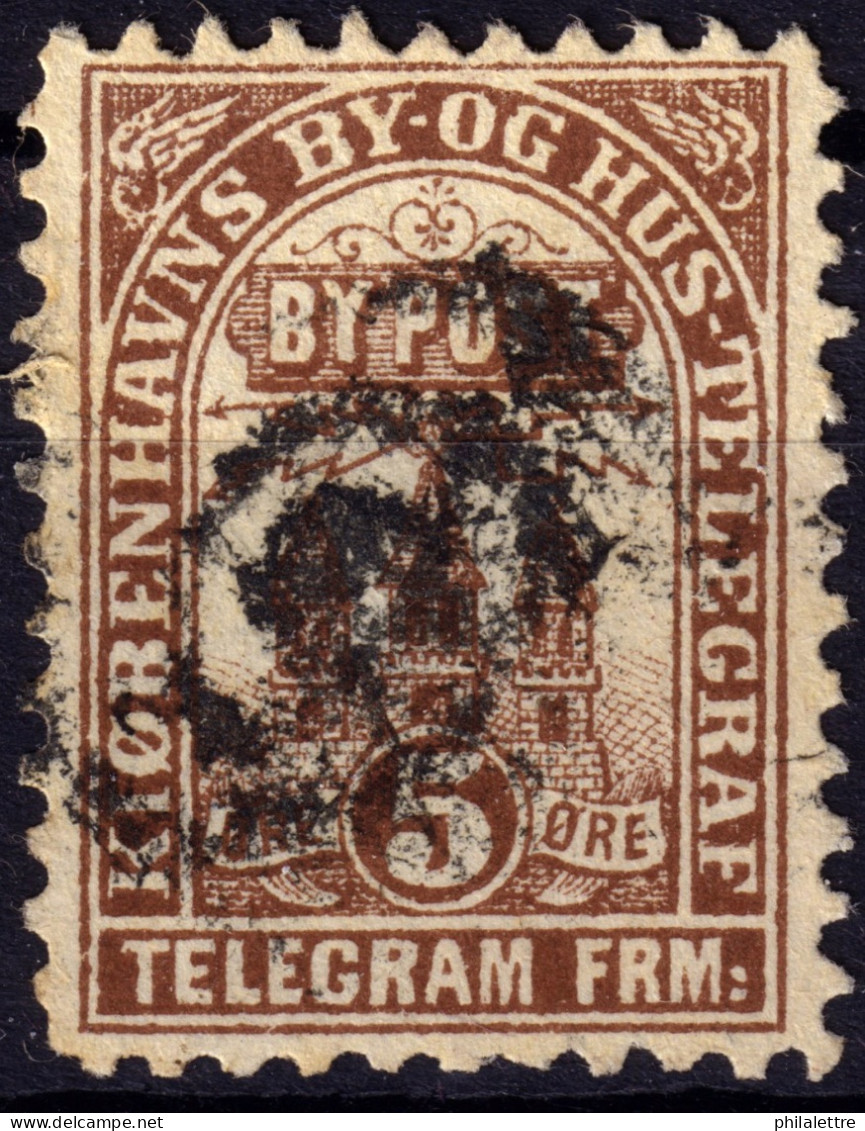 DANEMARK / DENMARK - 1880 - COPENHAGEN Lauritzen & Thaulow Local Post 5øre Chocolate - VF Used -f - Emisiones Locales