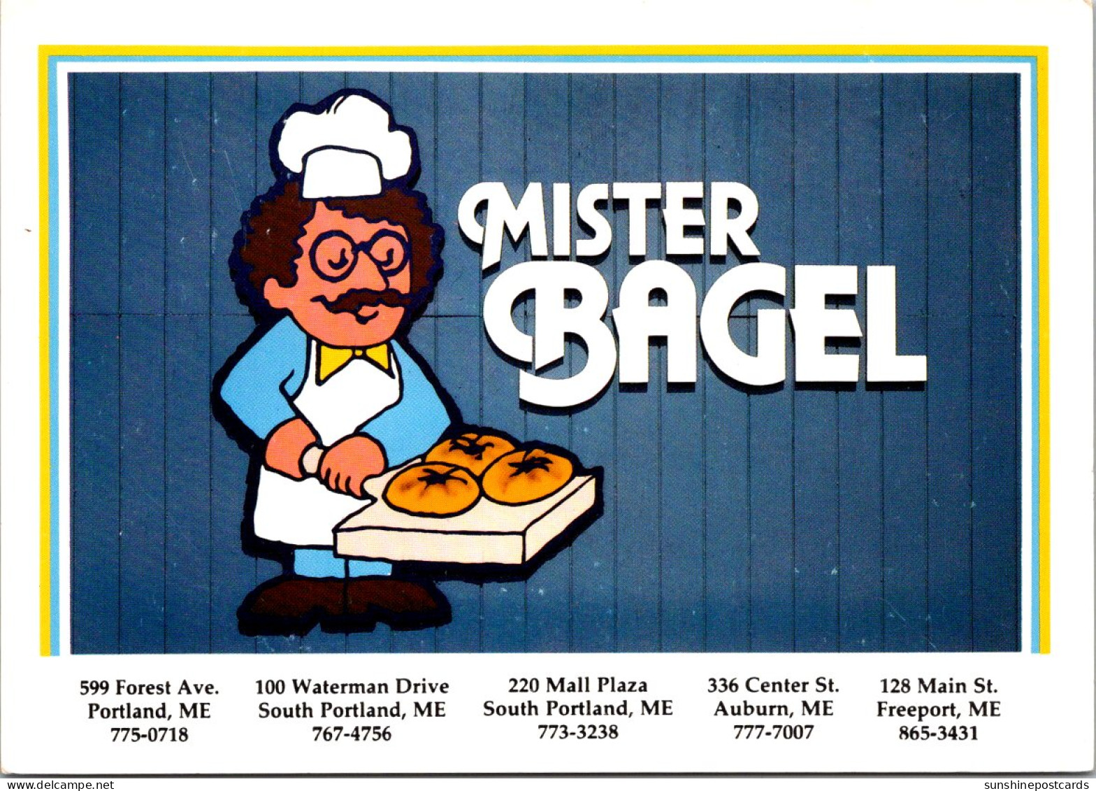 Maine Portland Mister Bagel "We Bake 'Em Best" - Portland